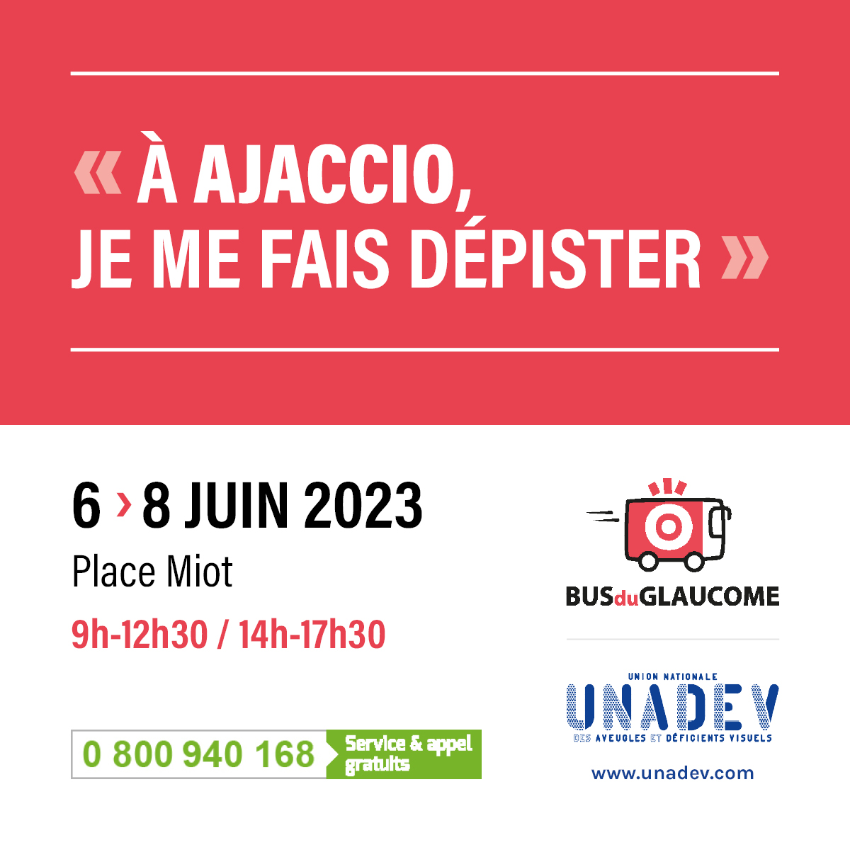 Campagne de dépistage glaucome